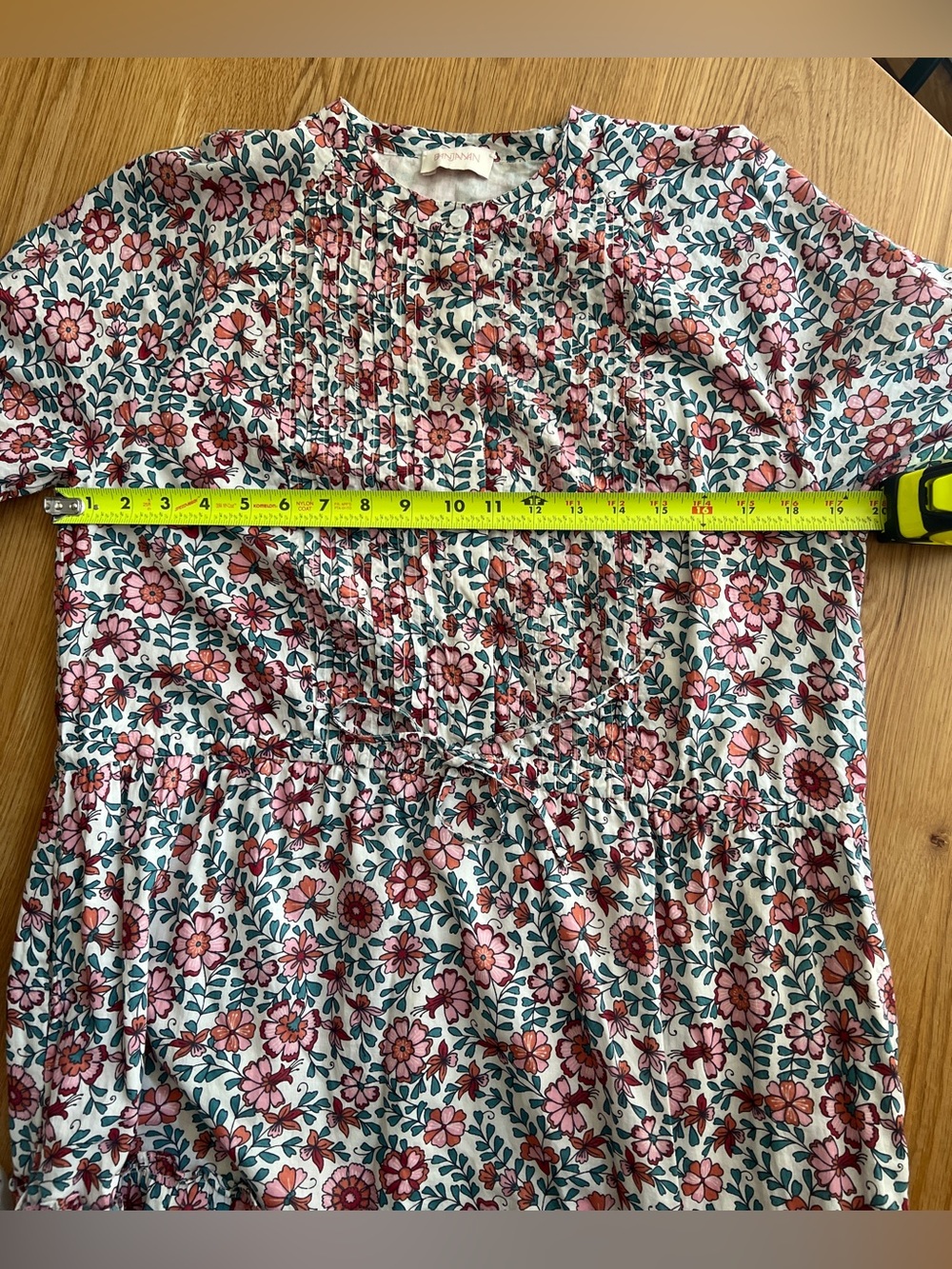 BANJANAN FLORAL BAZAAR DRESS, SIZE L. - Picture 6 of 14
